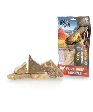 KIDDOG SUPER PREMIUM 100% hovězí čistá svalovina sušená mrazem 