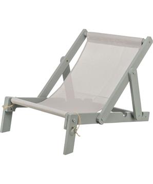 Venkovní plážové křeslo pro kočky, 33 × 37 × 51 cm, do 15 kg, šedá