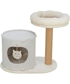 Škrabadlo FILIA s filcovým domkem, 58 × 37 cm, výška: 52 cm, krémová