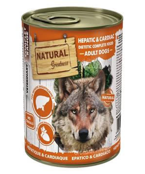 Natural Greatness HEPATIC-CARDIAC, veterinární dieta, konzerva pro psy 