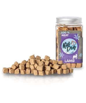 KIDDOG Super Premium 100% freeze dried LAMB CUBES - čisté jehněčí maso, sušené mrazem 