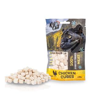 KIDCAT SUPER PREMIUM 100% freeze dried CHICKEN CUBES - kuřecí maso mrazem sušené
