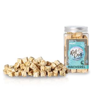 KIDDOG Super Premium 100% freeze dried MACKEREL CUBES - čisté maso z makrely, sušené mrazem 