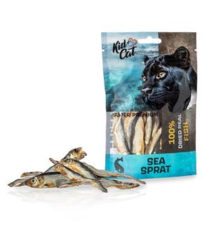 KIDCAT SUPER PREMIUM 100%  dried real SEA SPRAT - mini sušený mořský šprot, 