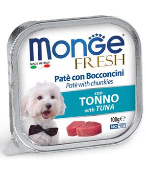 MONGE FRESH - paštika a kousky s tuňákem pro psy