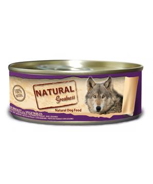 Natural Greatness kuřecí prsa+zelenina, konzerva pro psy