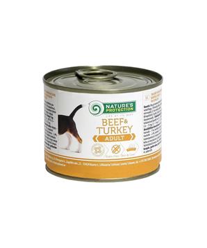 Nature's Protection Dog konz.Adult hovězí/krůta 200 g