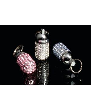 Karlie Adresář s kamínky stříbrný 15x8mm