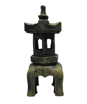 Dekorace do akvária - Letní dům Duvo+ 4,5 x 4,5 x 10,5 cm