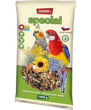Darwins Speciál střední papoušek