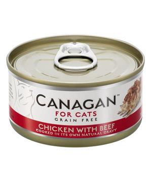 Canagan Cat konz. - Kuře s hovězím 