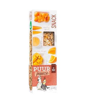 PUUR pauze pták - tyč. papoušek, mango+meruňka 140 g
