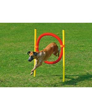 Karlie Agility překážka - kruh, žlutá/červená