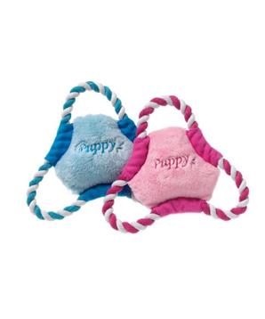 Karlie Pískací plyšová hračka frisbee, 17cm