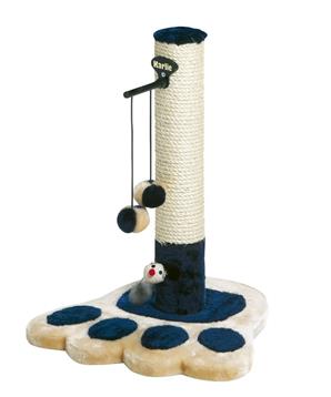 Karlie Škrabadlo pro kočky béžovo-modré 37x37x49cm