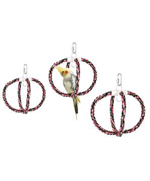 Karlie Závěsná bavlněná houpačka pro ptáky, průměr 24cm