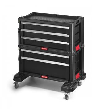 Keter Skříňka s 5 šuplíky na kolečkách černá