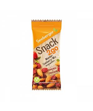 Seeberger Mix mandlí a brusinek Snack2go 50g