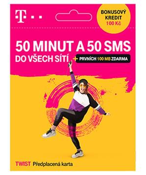 T-Mobile SIM Twist 50 MINUT A 50 SMS