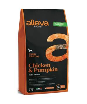 ALLEVA NATURAL Dog Dry Puppy Chicken&Pumpkin Mini