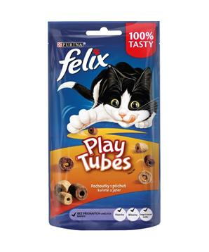 Felix snack cat -Play Tubes příchuť kuře,játra 