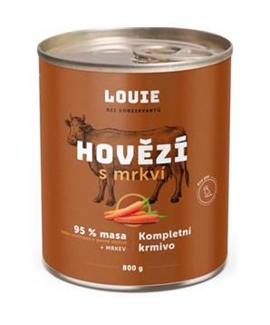 Louie konz. pro psy hovězí s mrkví 800 g 