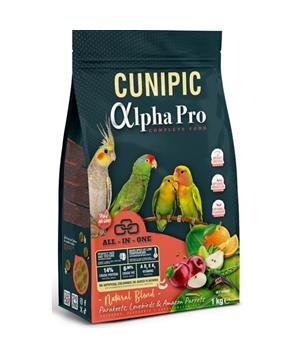 Cunipic Alpha Pro papoušek střední Natural 