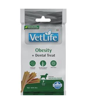 Vet Life Dog Dental Snack Obesity Adult Medium & Maxi 
