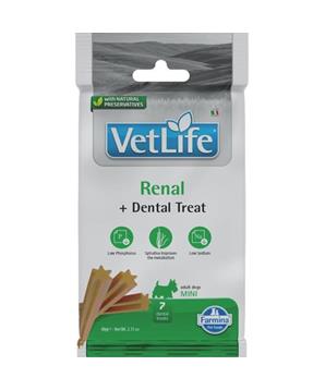 Vet Life Dog Dental Snack Renal Adult Mini 