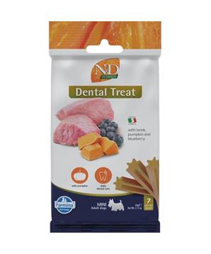 N&D PUMPKIN Dog Dental Snack Lamb Mini 