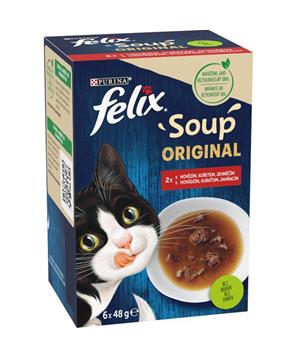 Felix Soup cat -Polévky kuře,jehně,hovězí