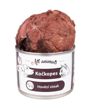 ALL ANIMALS Kočkopes konz. steak z hov.sval.