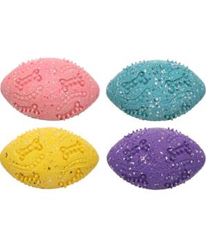 Hračka latex Freckles rugby 8,8cm mix barev Flamingo