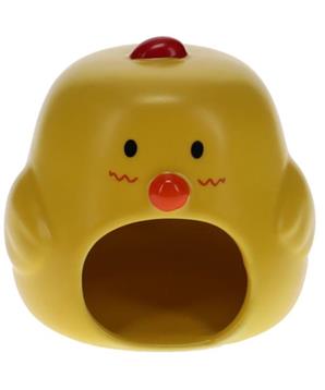 Domek keramika hlod. žlutý, kuře DuvoPlus 11x10x12cm