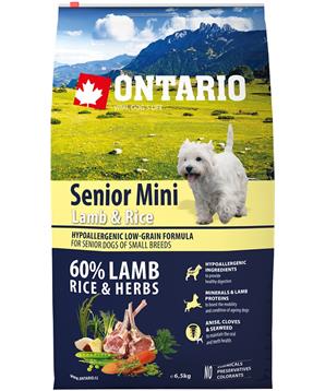 ONTARIO Senior Mini Lamb & Rice 