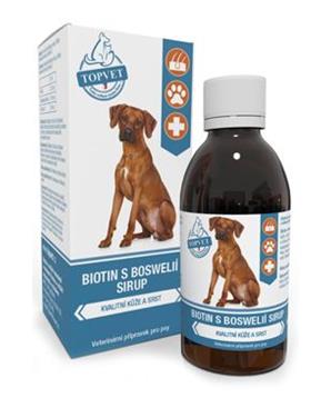 Biotin s boswelií sirup pro psy TOPVET 200ml