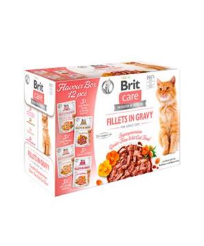 Brit Care Cat Fillets in Gravy Flavour box 4*3psc