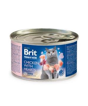 Brit Premium Cat by Nature konz Chicken&Hearts 200g