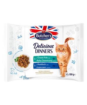 Butcher’s Cat Delic.Dinners moř.ryby/treska kaps