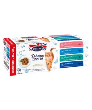 Butcher’s Cat Delic.Dinners rybí výběr v želé 