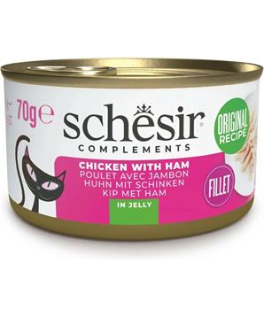 Schesir Cat konz. Adult kuře/šunka 