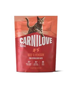 Carnilove Cat Active Dry Beef&Venis.Steril.Ad.AB