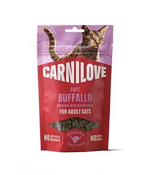 Carnilove Cat SOFT Snack Buffallo+Blueberries 