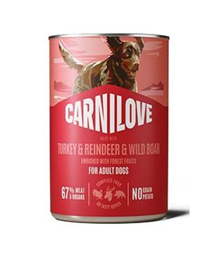 Carnilove Dog Can Paté Turkey&Reindeer&Wildboar 400g