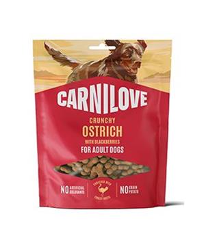 Carnilove Dog Crunchy Snack Ostrich+Blackberries 
