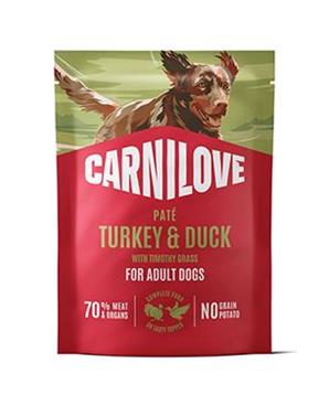 Carnilove Dog Pouch Paté Turkey&Duck+Timothy 
