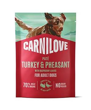 Carnilove Dog Pouch Paté Turkey&Pheas.+Rasp. 