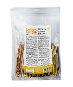 CARODO Dog poch. Kuřecí sendvič s treskou 