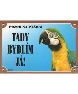 Cedulka Dafiko PAPOUŠEK ARA ARARAUNA