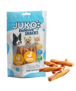 Chicken, Duck & Pumpkin Tricolor Twist JUKO Snacks